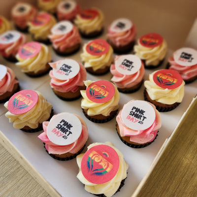Pink Shirt Day Collection - 12 Mini Cupcakes