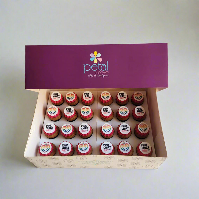 Pink Shirt Day Collection - 24 Mini Cupcakes