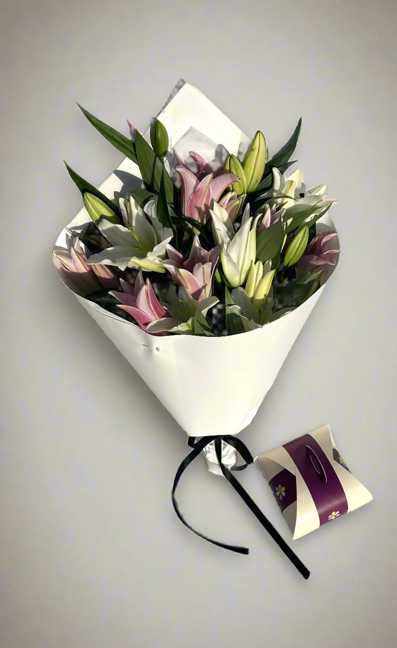 Mixed Coloured Lilies Auckland Flower Delivery