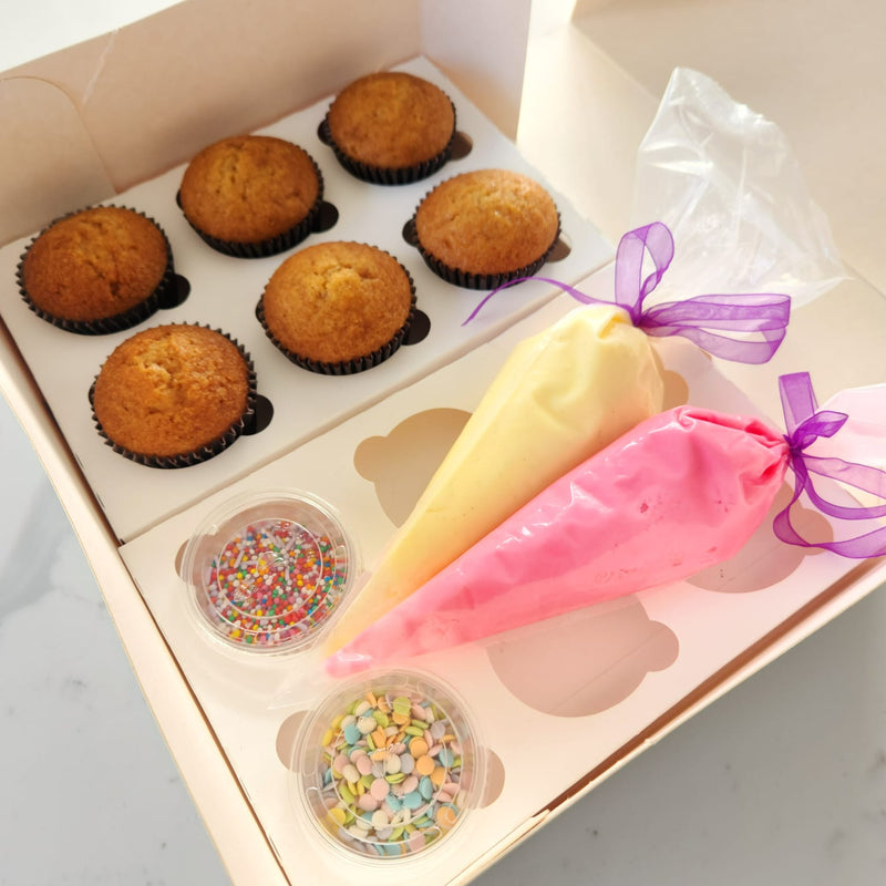 Petal DIY Cupcake Box - Cupcakes, Icing & Sprinkles