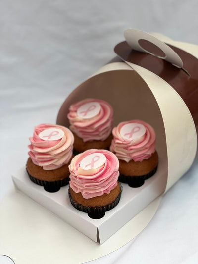 Vegan Pink Ribbon Cupcakes