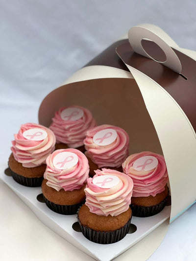 Vegan Pink Ribbon Cupcakes