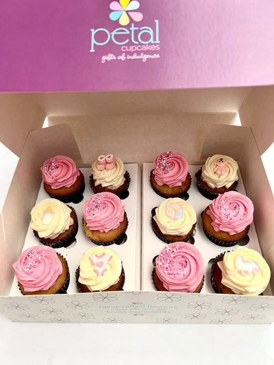 It's a Girl! -  12 Cupcakes