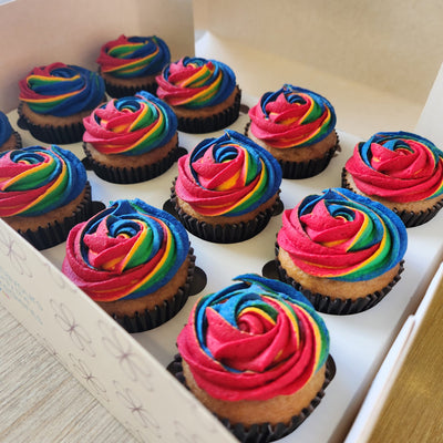 Rainbow themed Cupcakes