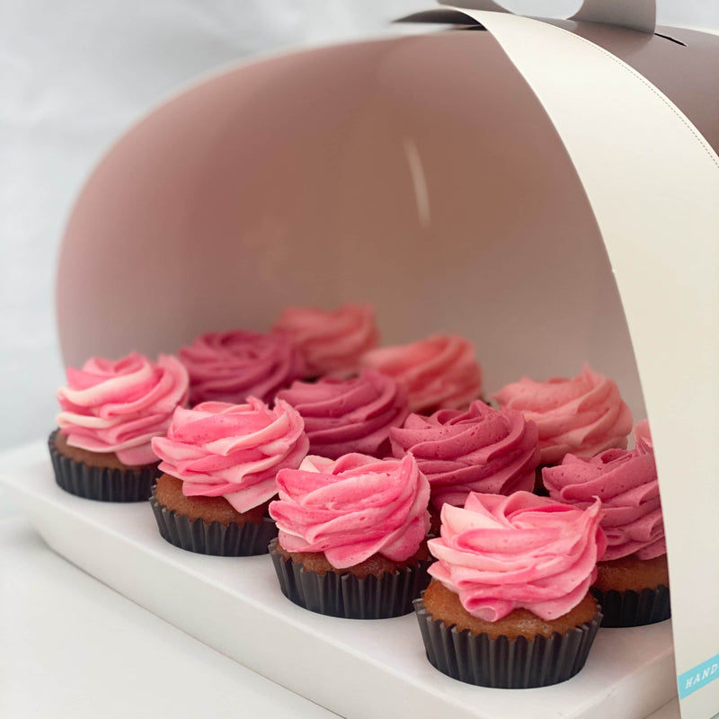 Mini Raspberry Cupcakes 12 Pack – Petal Cupcakes