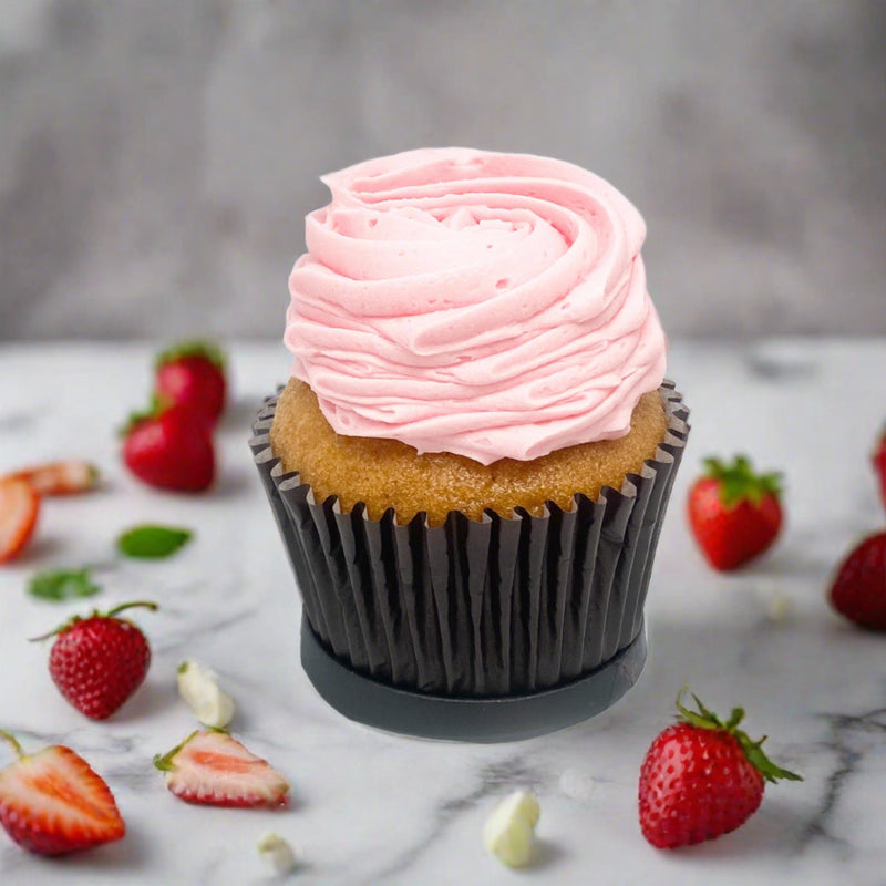 Ripe Strawberry Cupcakes