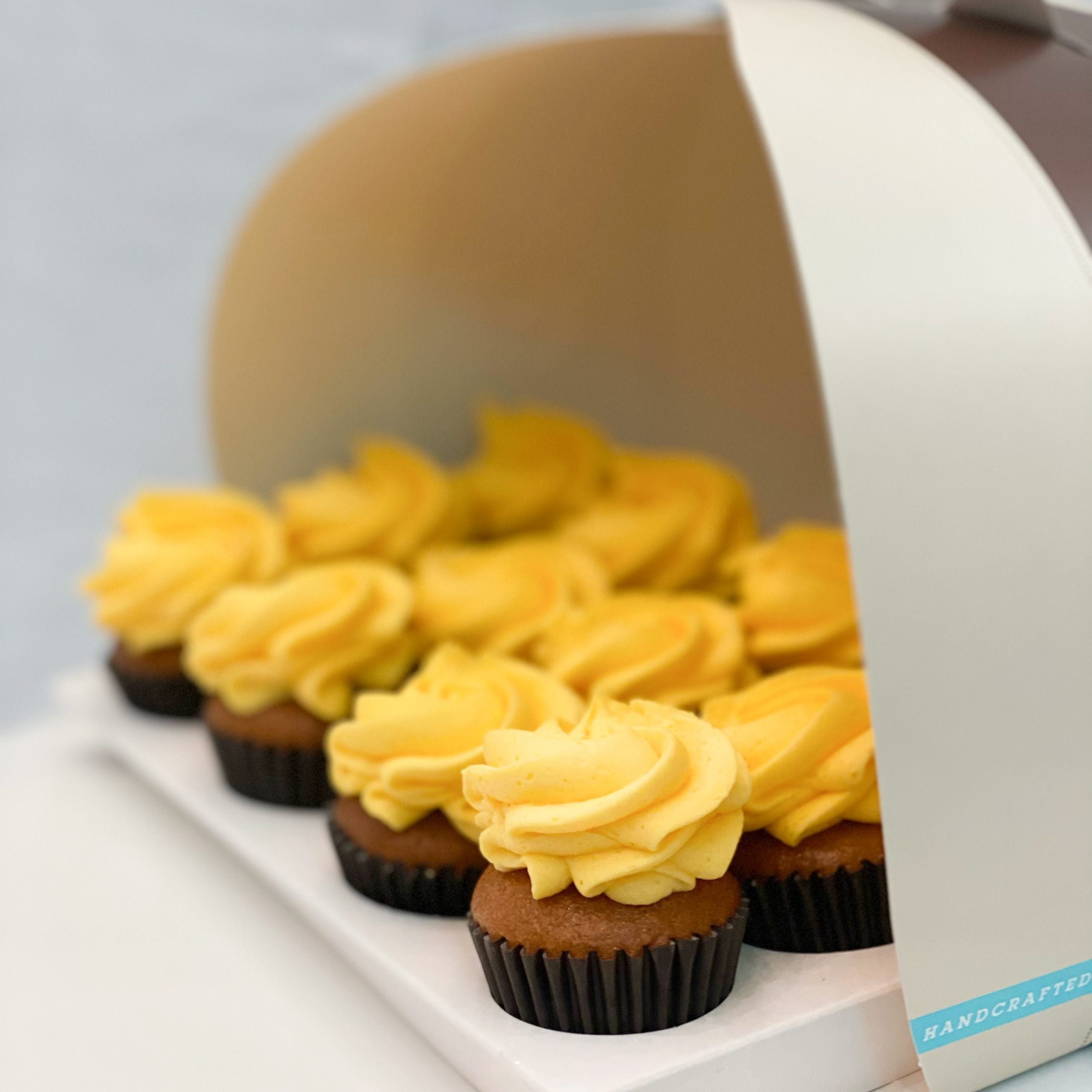 12 Mini Salted Caramel Cupcakes Petal Cupcakes